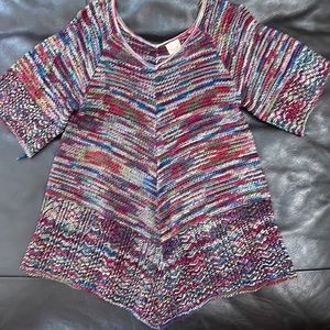 M 8-10 FADED GLORY thin shortsleeved sweater